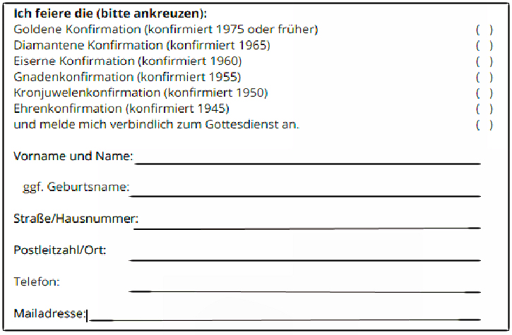 Konfirmationsjubilaum